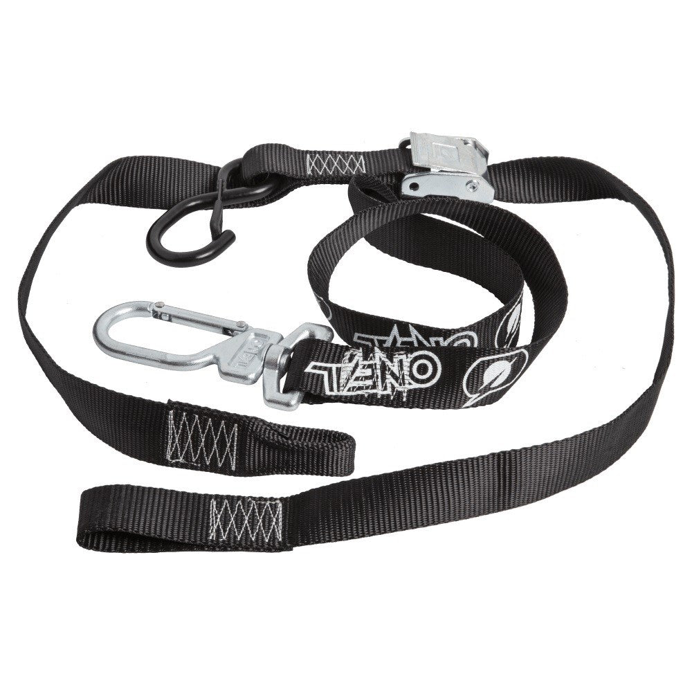 ONEAL SWIVEL DLX TIEDOWNS 1.5  S/LOOP &amp; SWIVEL SECURE HOOK BLK/BLK (CTN10)