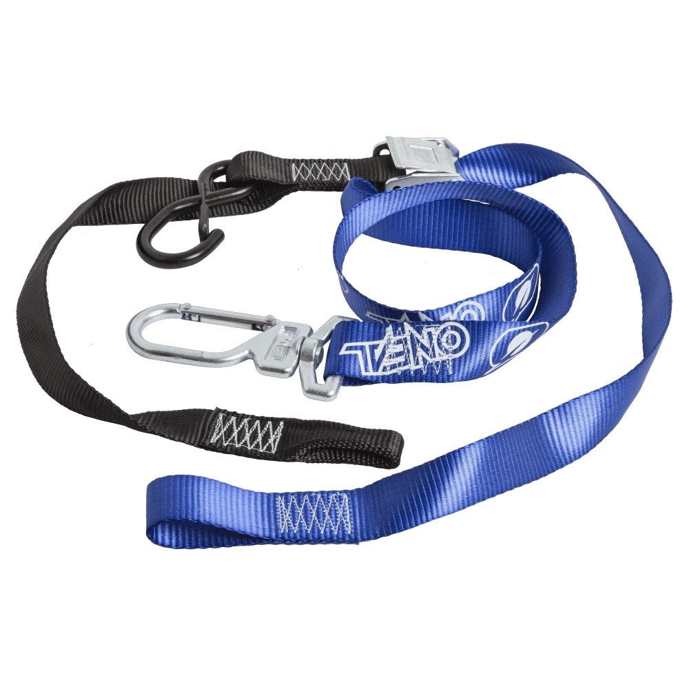 ONEAL SWIVEL DLX TIEDOWNS 1.5  S/LOOP &amp; SWIVEL SECURE HOOK BLK/BLU (CTN10)