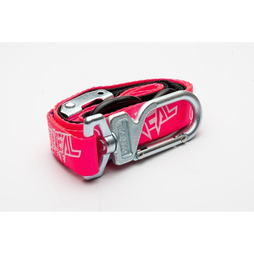 ONEAL SWIVEL DLX TIEDOWNS 1.5  S/LOOP &amp; SWIVEL SECURE HOOK BLK/HOT PNK (CTN10)