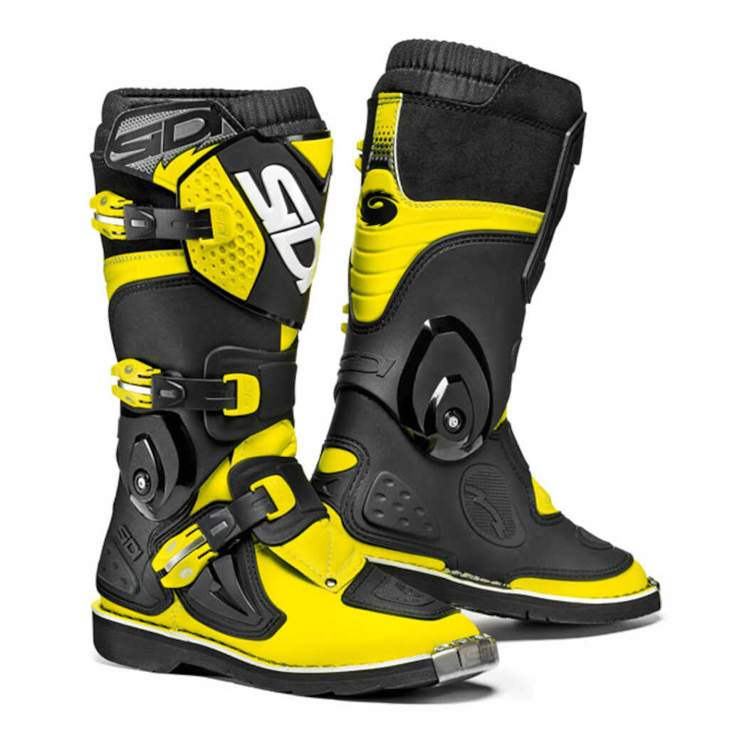 SIDI Flame Boots - Youth - YEL FLU BLK