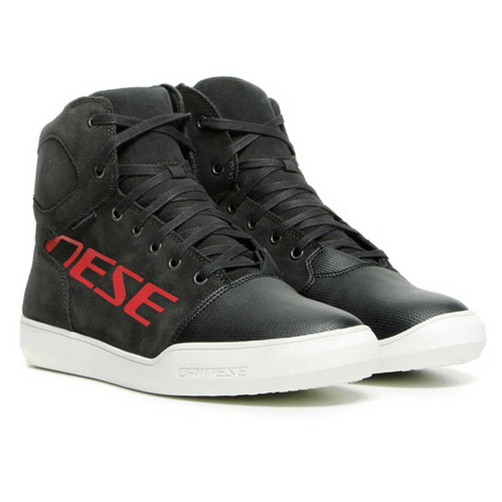 Dainese York D-WP Shoes - DARK-CARBON/RED