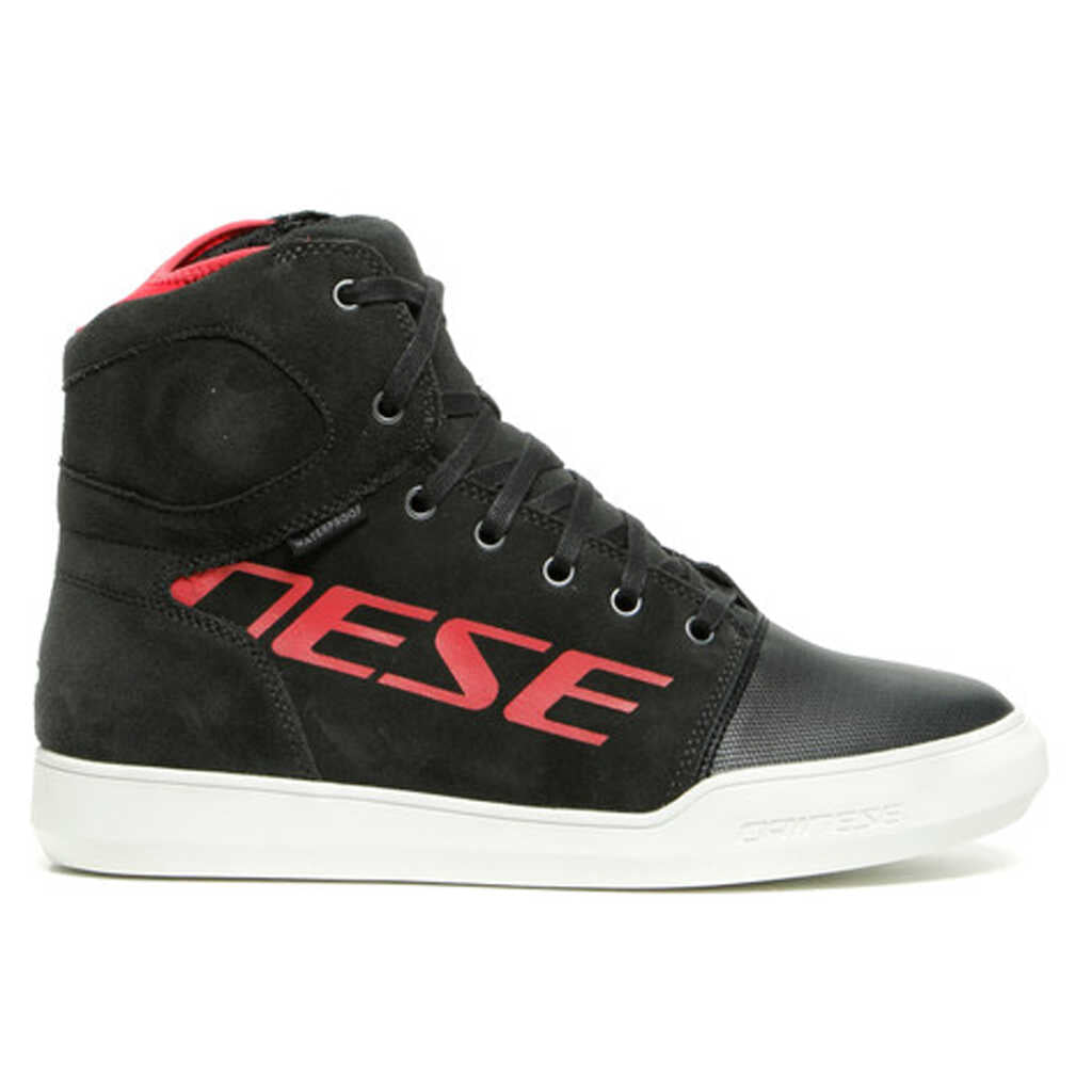 Dainese York D-WP Shoes - DARK-CARBON/RED