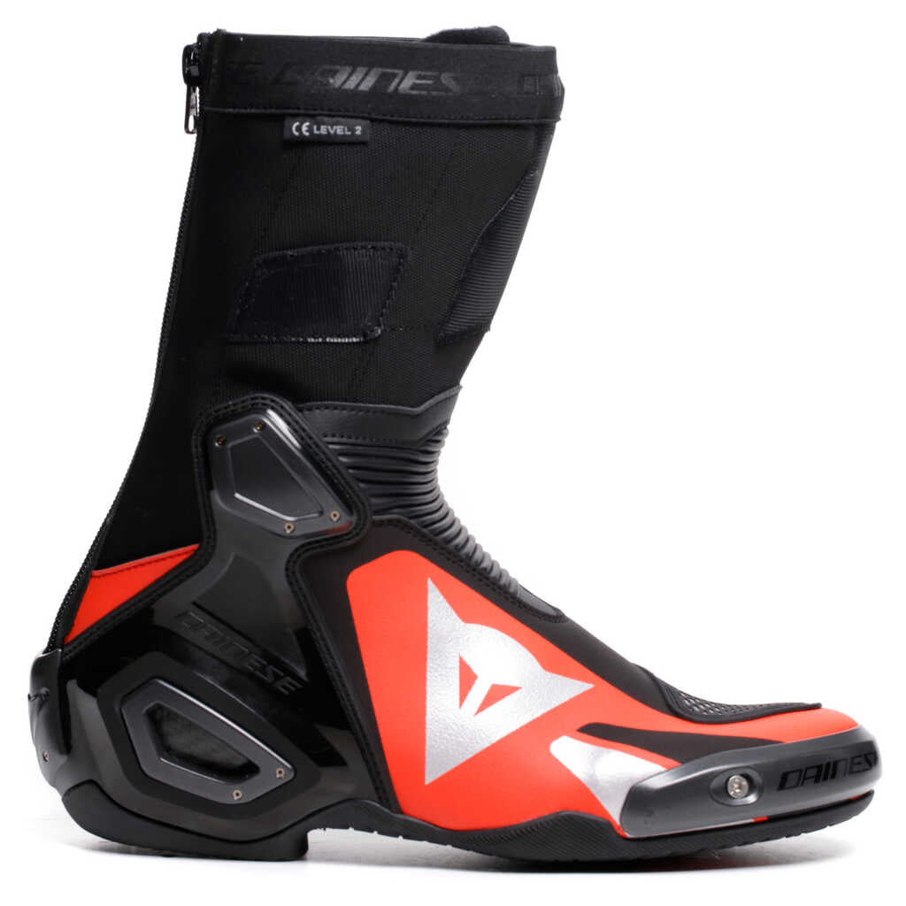 Dainese Axial 2 Boots - BLACK/RED-FLUO