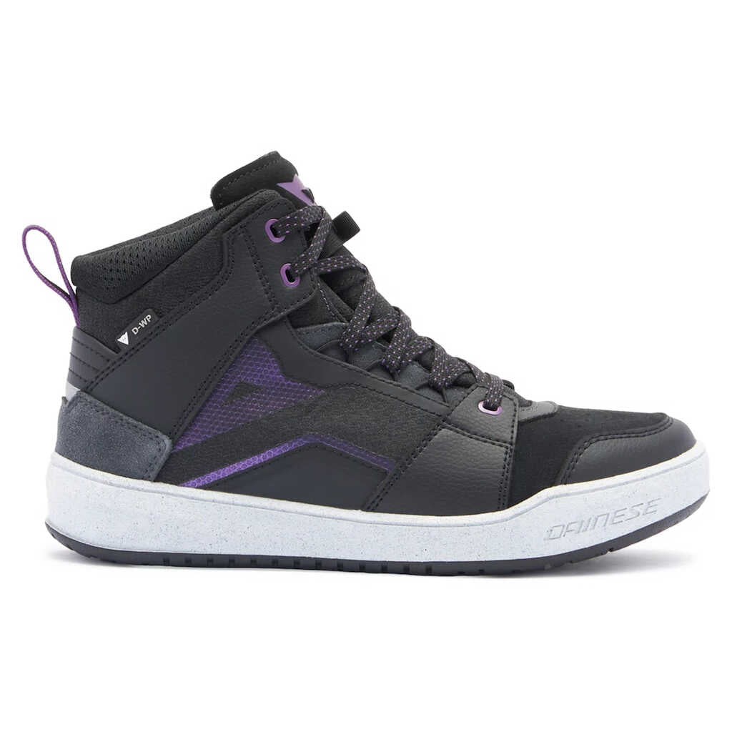 Dainese Suburb D-WP Ladies Shoes - BLK/WHT/MTL-PUR