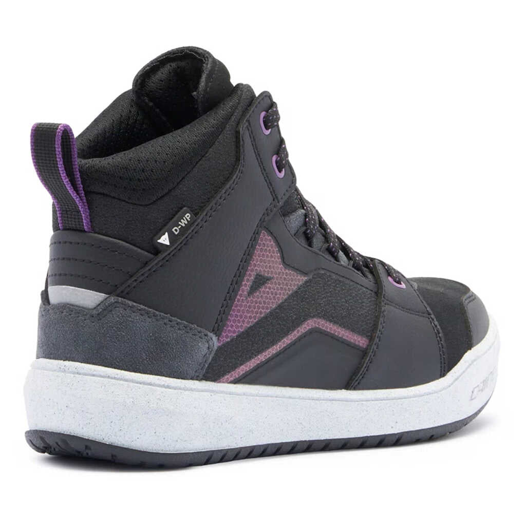 Dainese Suburb D-WP Ladies Shoes - BLK/WHT/MTL-PUR