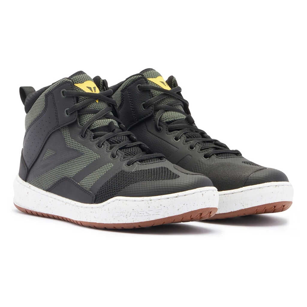 Dainese Suburb Air Shoes - BLK/WHT/ARMY-GN