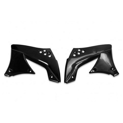 #UFO KX450F 2009 RADIATOR SHROUDS (BLK)