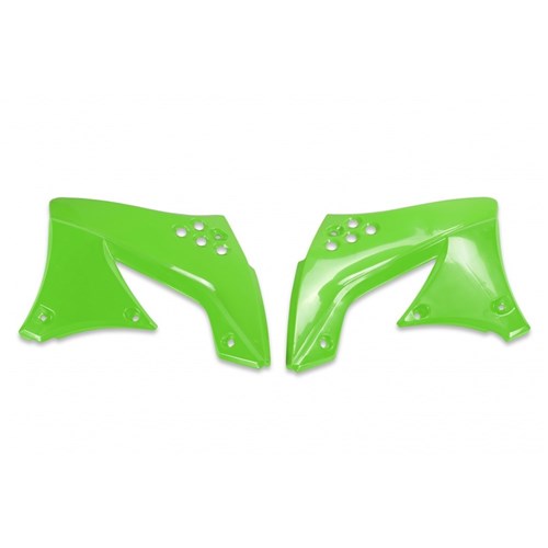 #UFO KX450F 2009 RADIATOR SHROUDS (GRN)