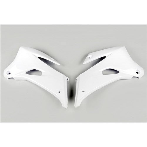 UFO WR250 07-14/450F 07-11 RADIATOR SHROUDS ((WHT))