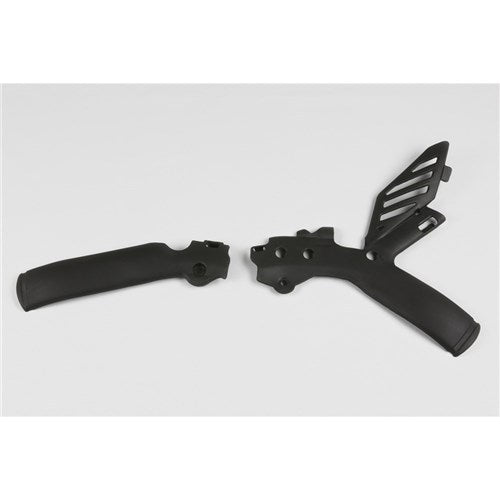 UFO KTM SX-SXF 07-10/EXC 08-11 FRAME GUARDS (BLK)