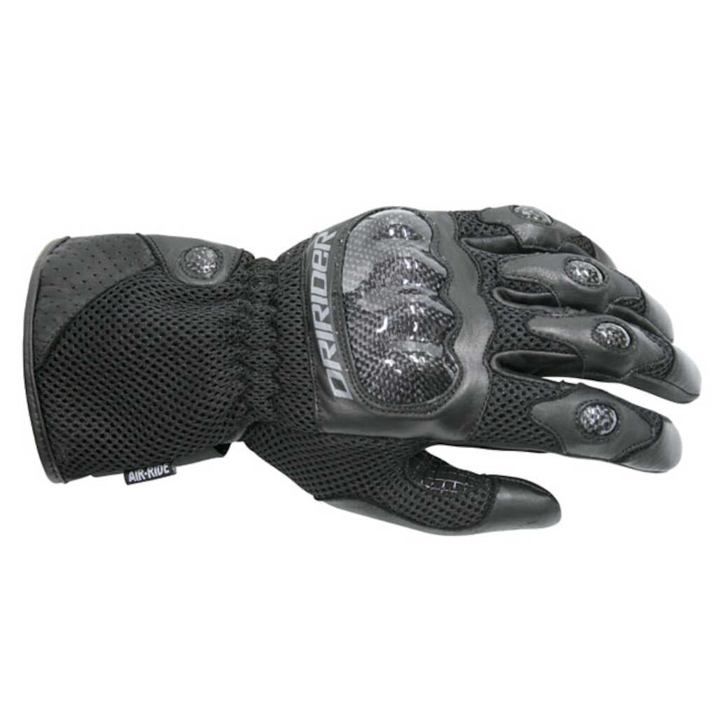 Dririder Air-Ride Leather Gloves - BLACK