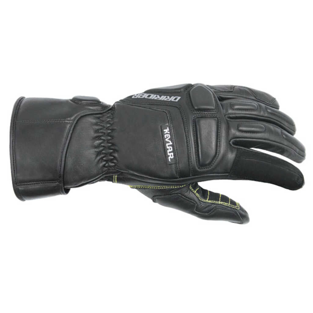 Dririder Assen 2 Leather Gloves - BLACK