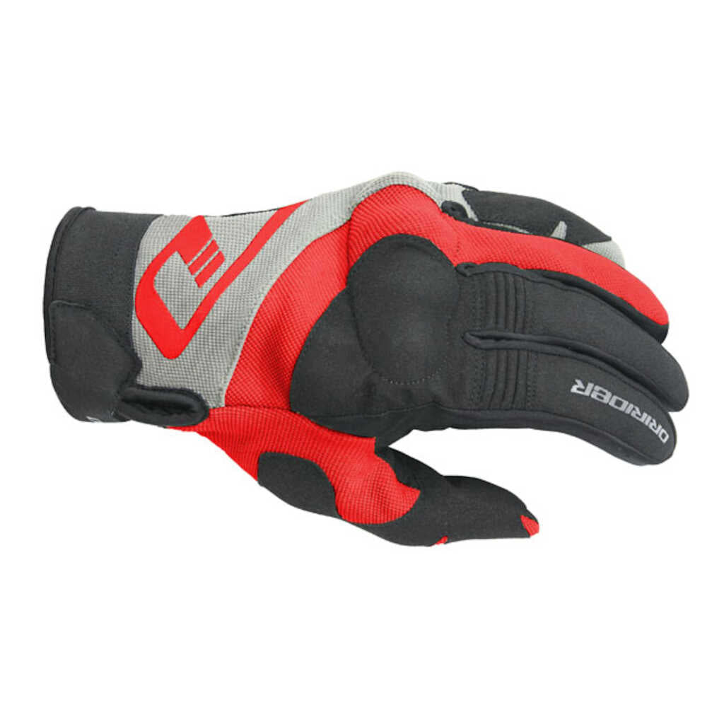 Dririder RX Adventure Textile Gloves - BLACK / RED