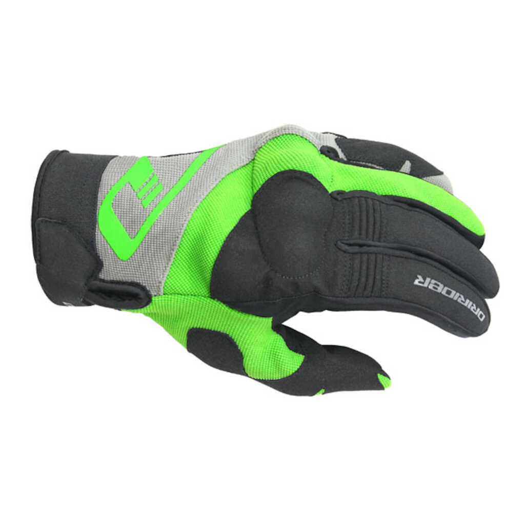 Dririder RX Adventure Textile Gloves - BLACK / GREEN