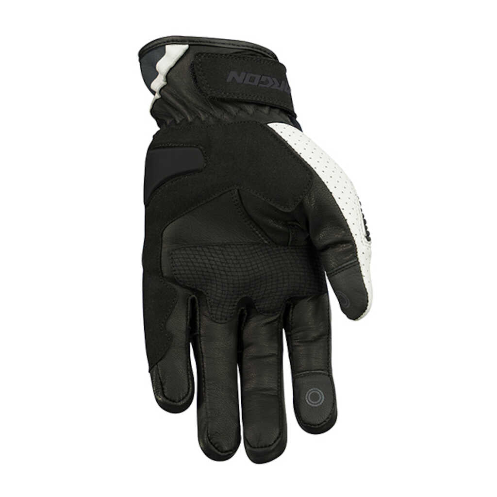 Argon Charge Leather Gloves - BLK WHT