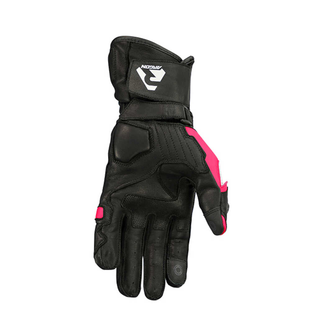 Argon Rush Leather Gloves - BLK PINK