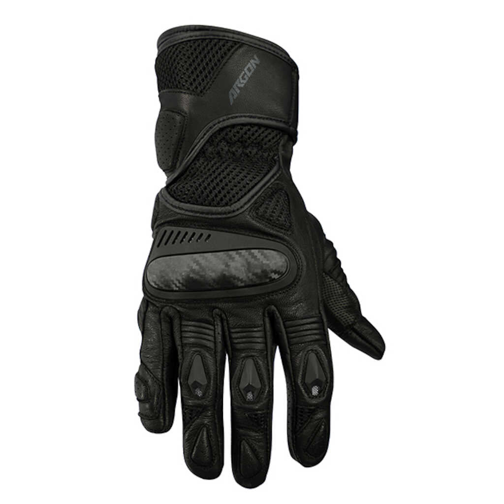 Argon Synchro Leather Gloves - BLACK