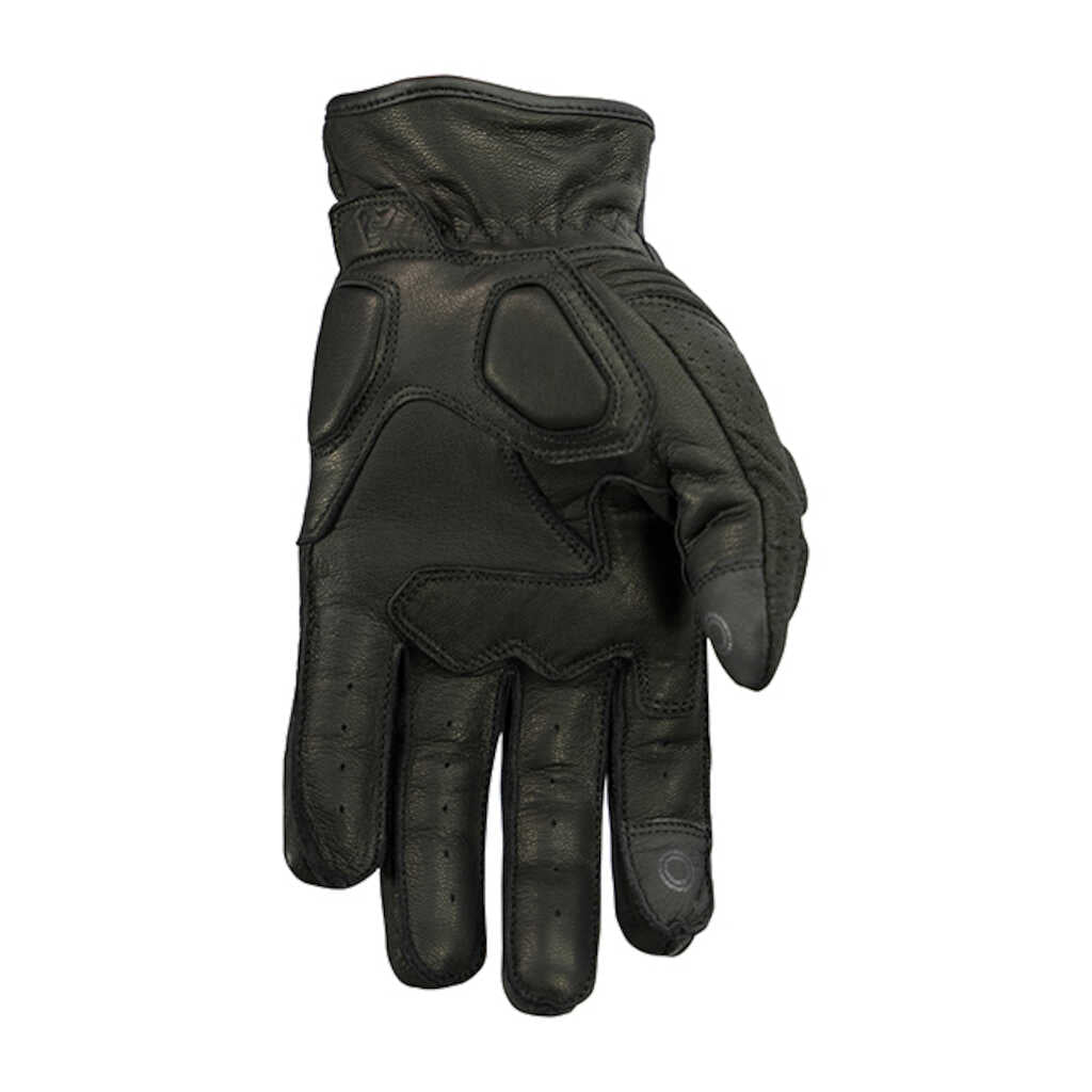 Argon Clash Leather Gloves - BLACK