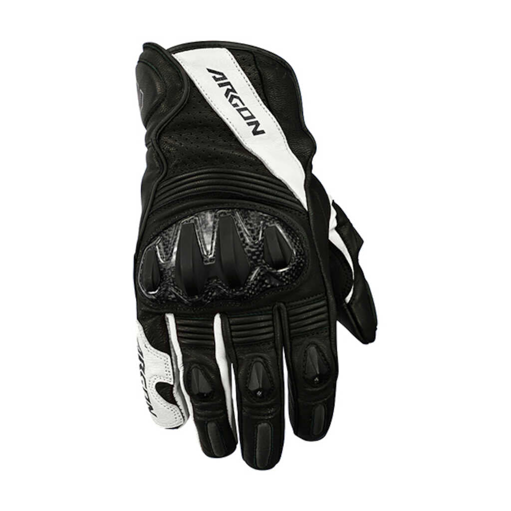 Argon Turmoil Leather Gloves - BLK WHT