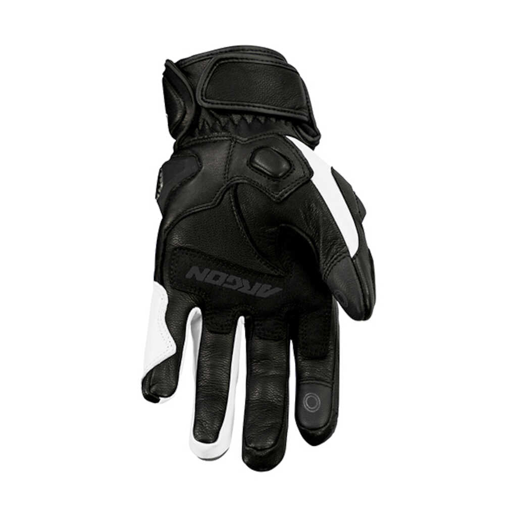 Argon Turmoil Leather Gloves - BLK WHT