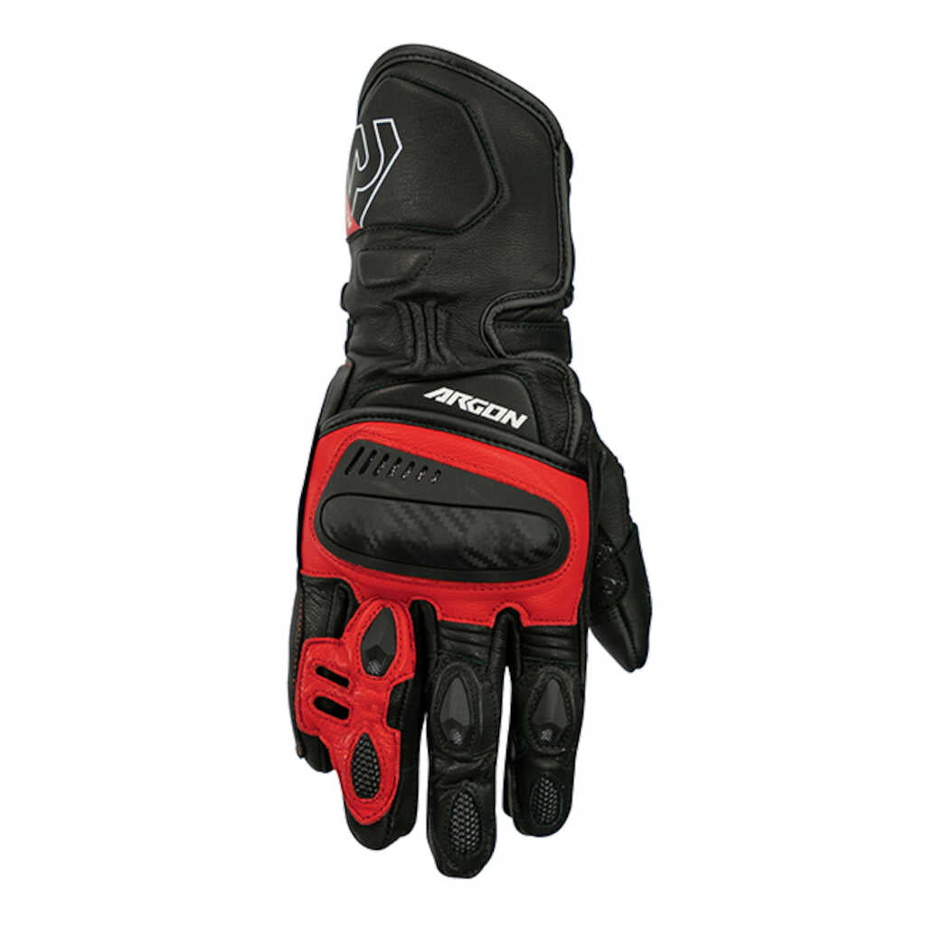 Argon Engage Leather Gloves - BLK RED