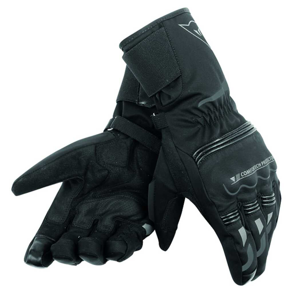 Dainese Tempest D-Dry Gloves - Long Cuff - BLACK/BLACK