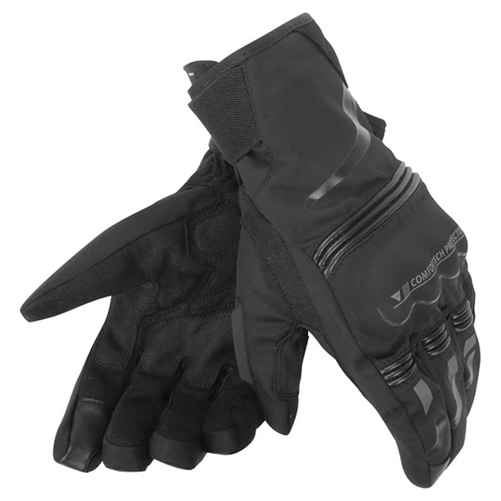 Dainese Tempest D-Dry Gloves - Short Cuff - BLACK/BLACK