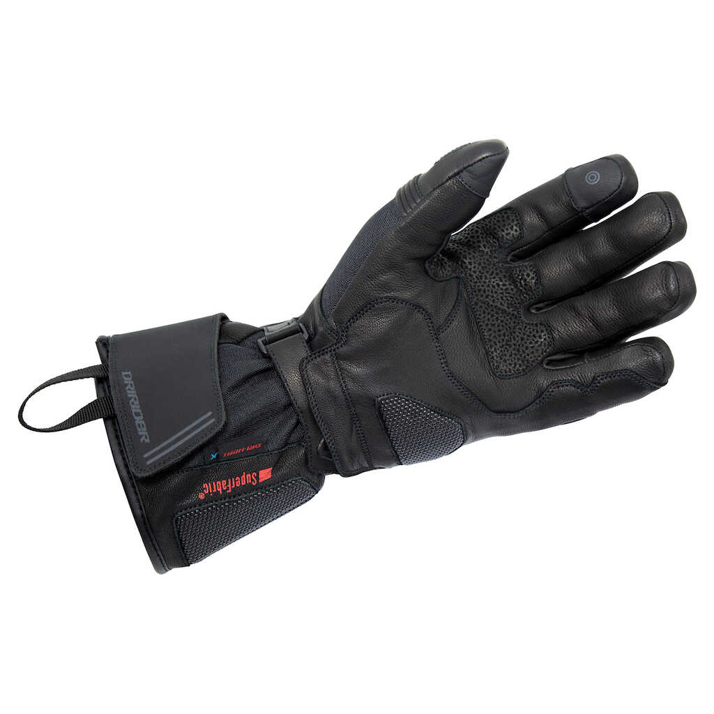 Dririder Phoenix Heated Leather Gloves - BLACK