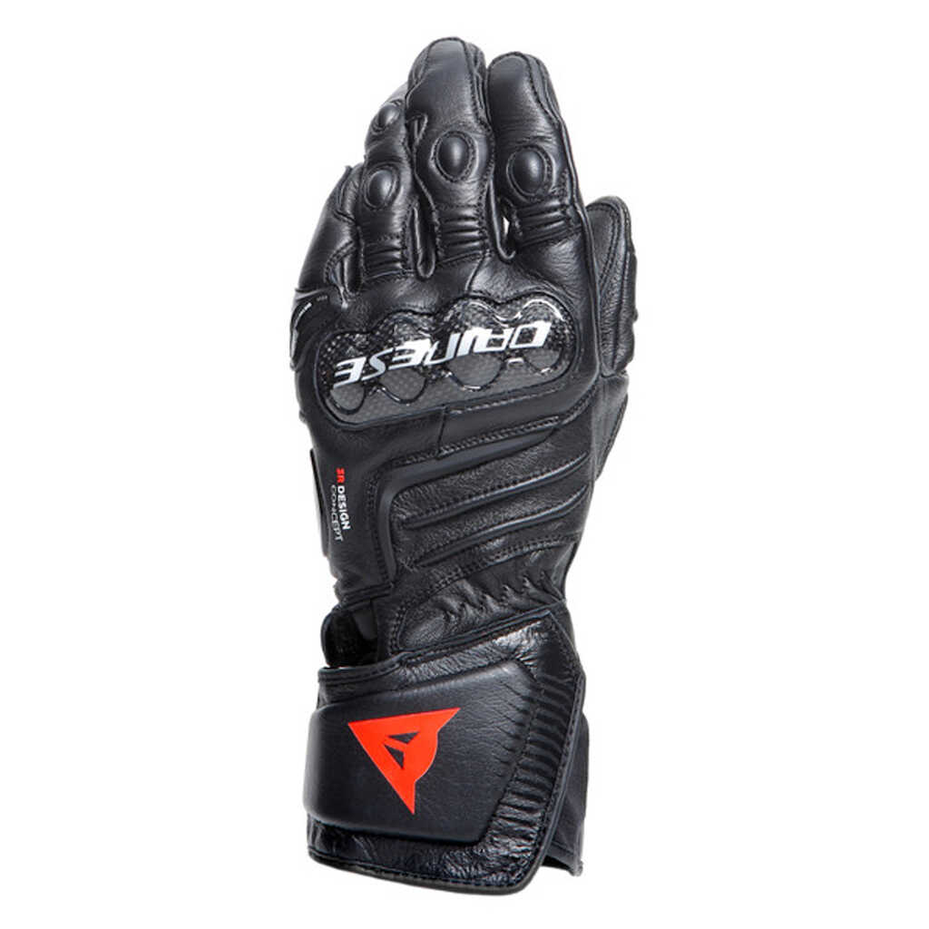 Dainese Carbon 4 Leather Gloves - Long Cuff - BLK/BLK/BLK