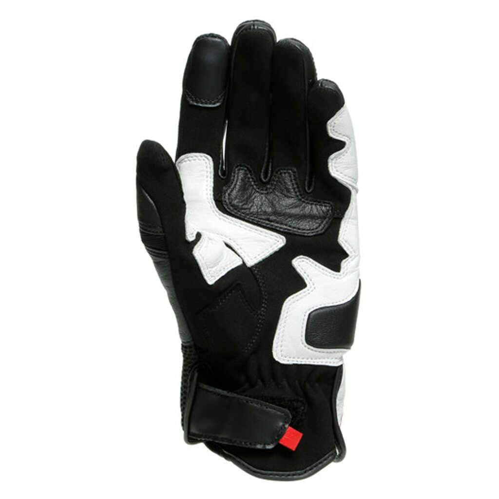 Dainese Mig 3 Leather Gloves - BK/WHT/LAVA-RED