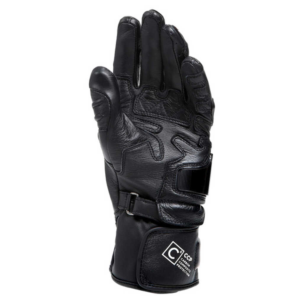 Dainese Carbon 4 Leather Gloves - Long Cuff - Ladies - BLK/BLK/WHT