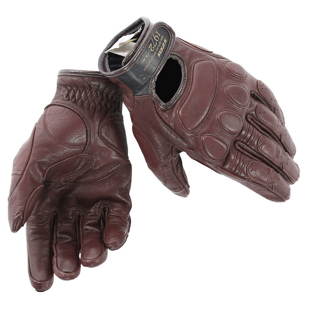 Dainese Blackjack Leather Gloves - DARK-BROWN