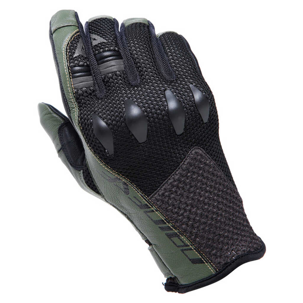 Dainese Karakum Ergo-Tek Gloves - BLK/ARMY-GRN