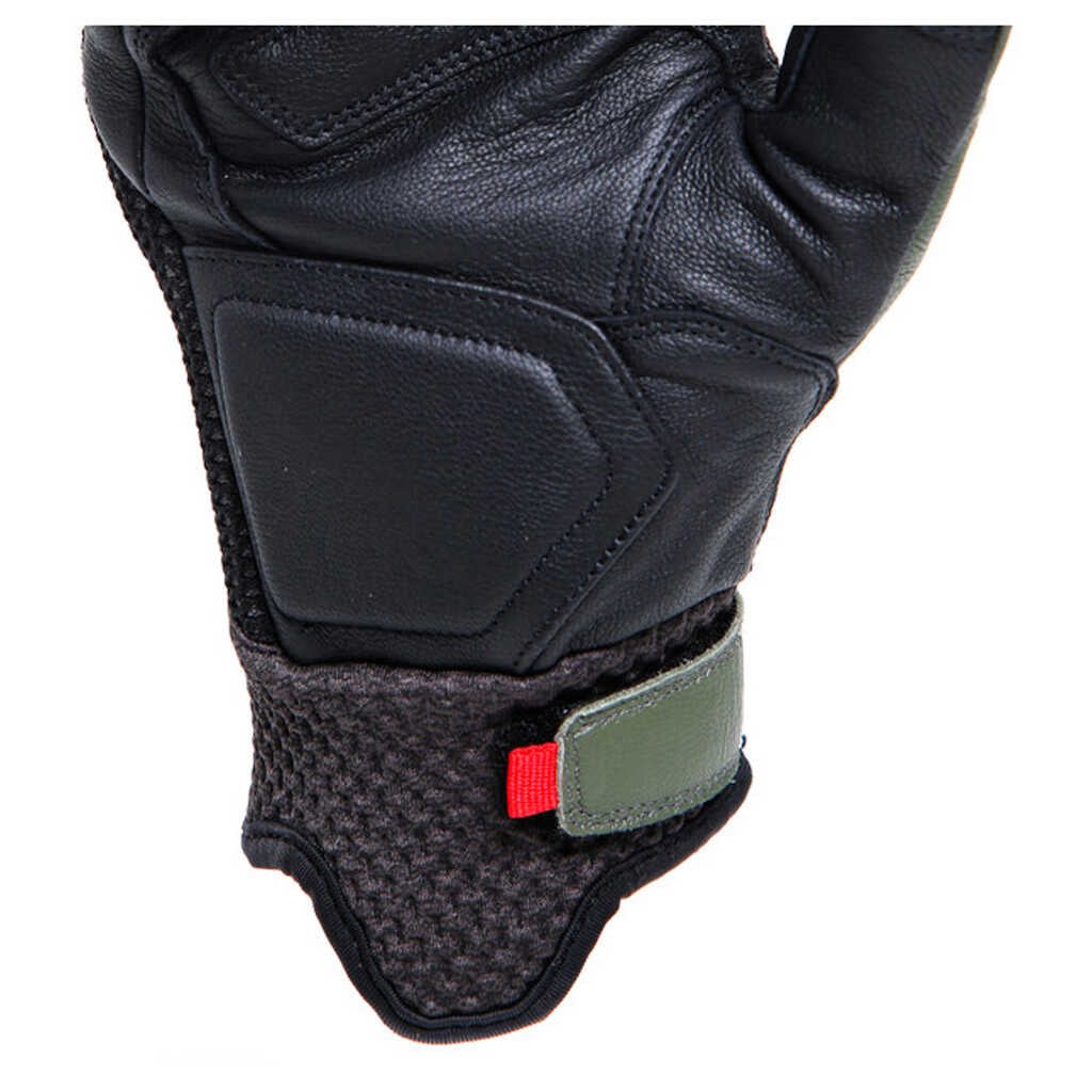 Dainese Karakum Ergo-Tek Gloves - BLK/ARMY-GRN