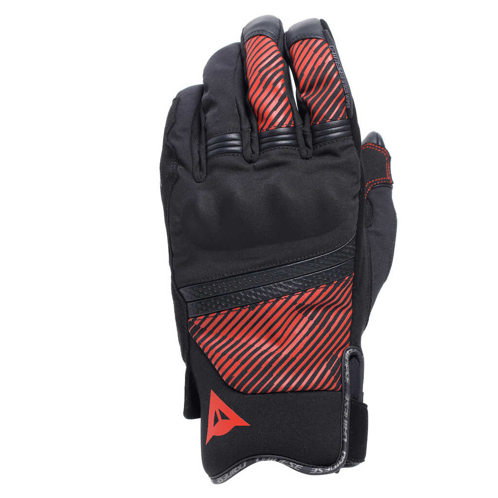 Dainese Fulmine D-Dry Gloves - BLACK/BLACK/RED