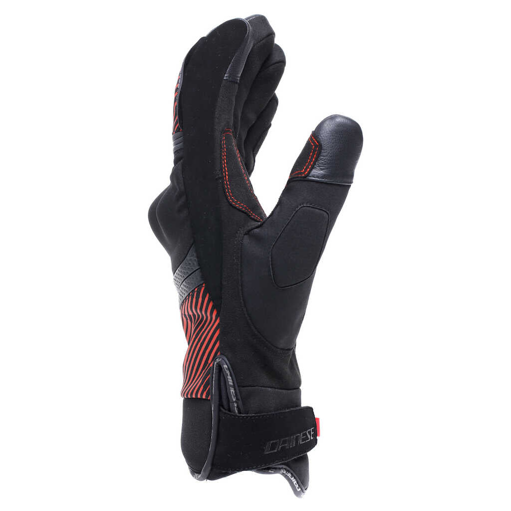 Dainese Fulmine D-Dry Gloves - BLACK/BLACK/RED