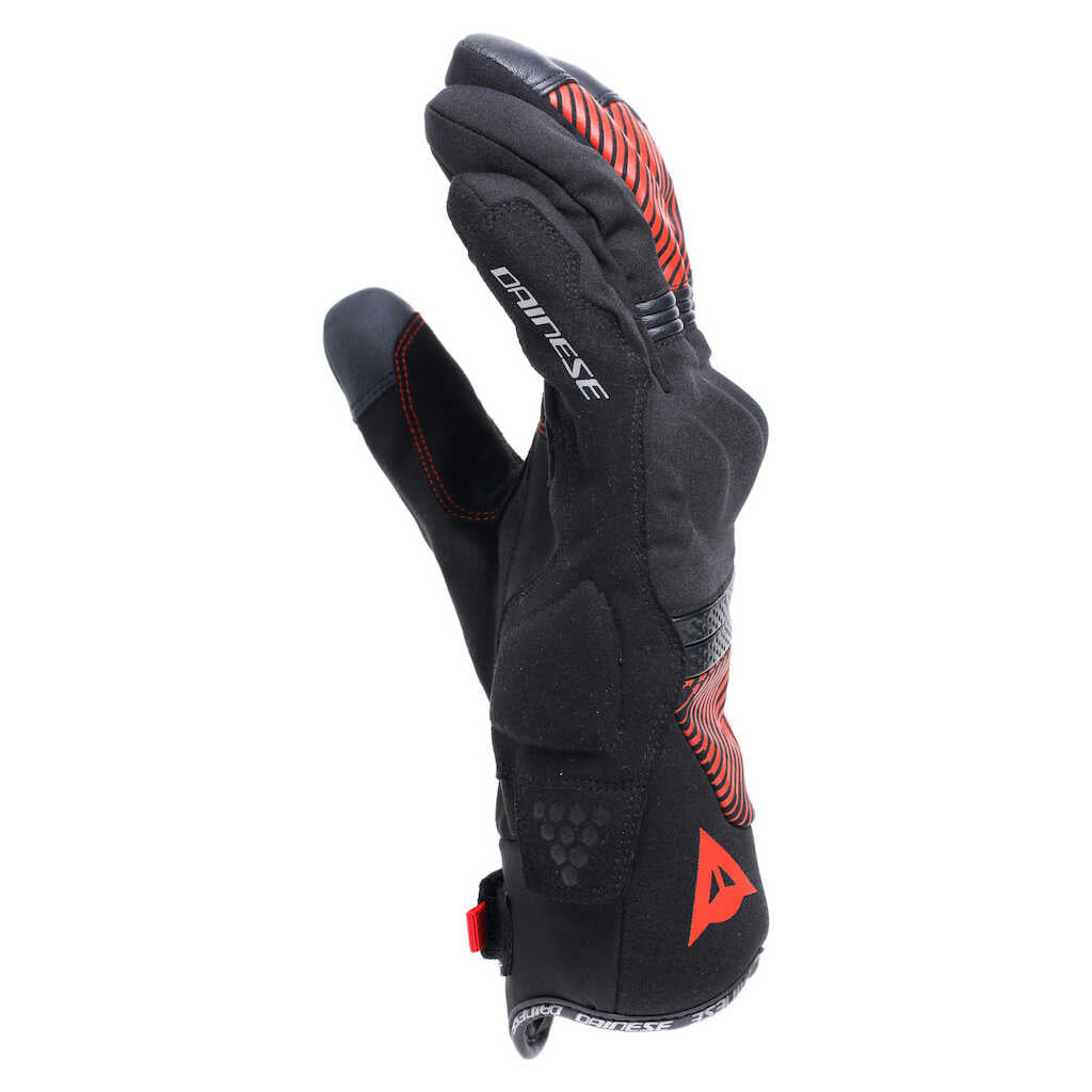 Dainese Fulmine D-Dry Gloves - BLACK/BLACK/RED