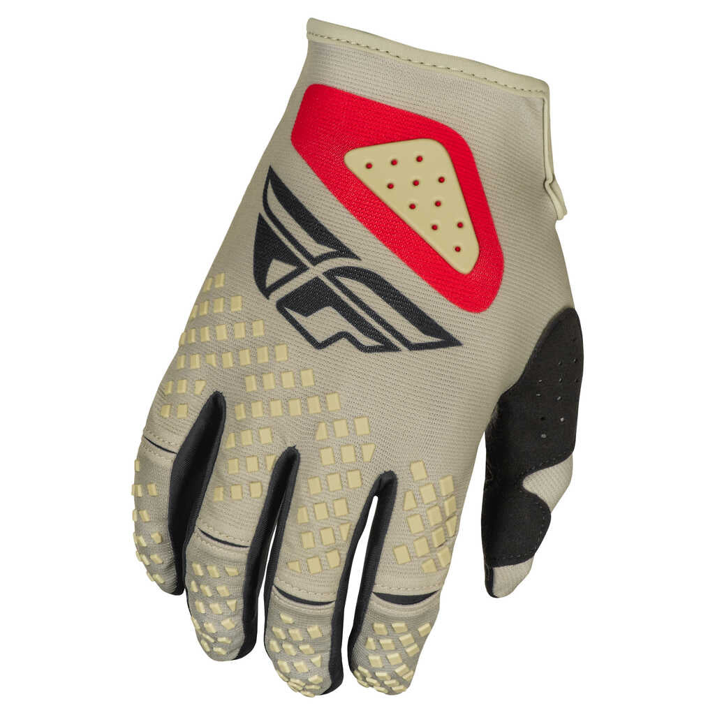 Fly Racing 2025 Kinetic Gloves - SYM LT.GY RD BK