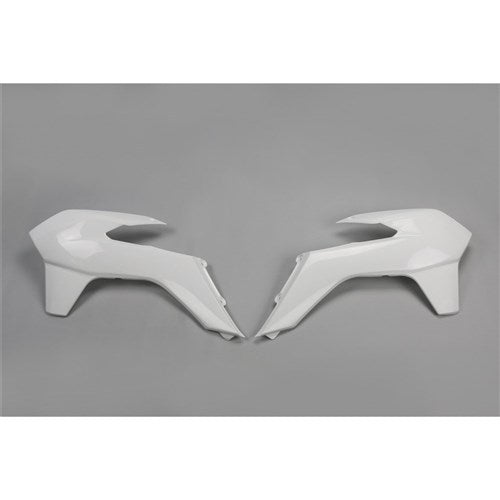 /UFO KTM RADIATOR SHROUDS 13-15 SX/SXF SX250-16 SNR (WHT)