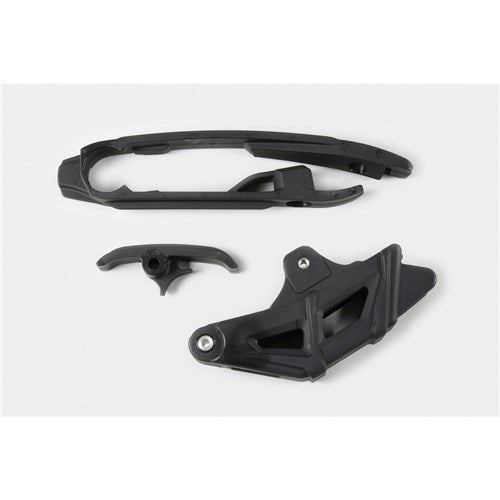 /UFO KTM S/ARM SLIDER/CHAIN GUIDE KIT SX/SXF 16-18 (BLK) NO SX250-16