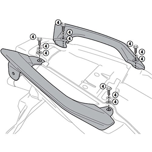 GIVI KIT TO MOUNT PL4003CAM WITHOUT 451F
