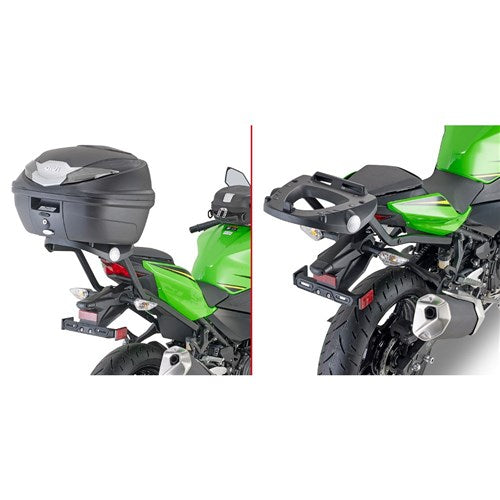 #GIVI SPECIFIC MONOLOCK REAR RACK - KAWASAKI EX400 NINJA 400 18-20 (NEEDS PLATE M5M OR M6M)