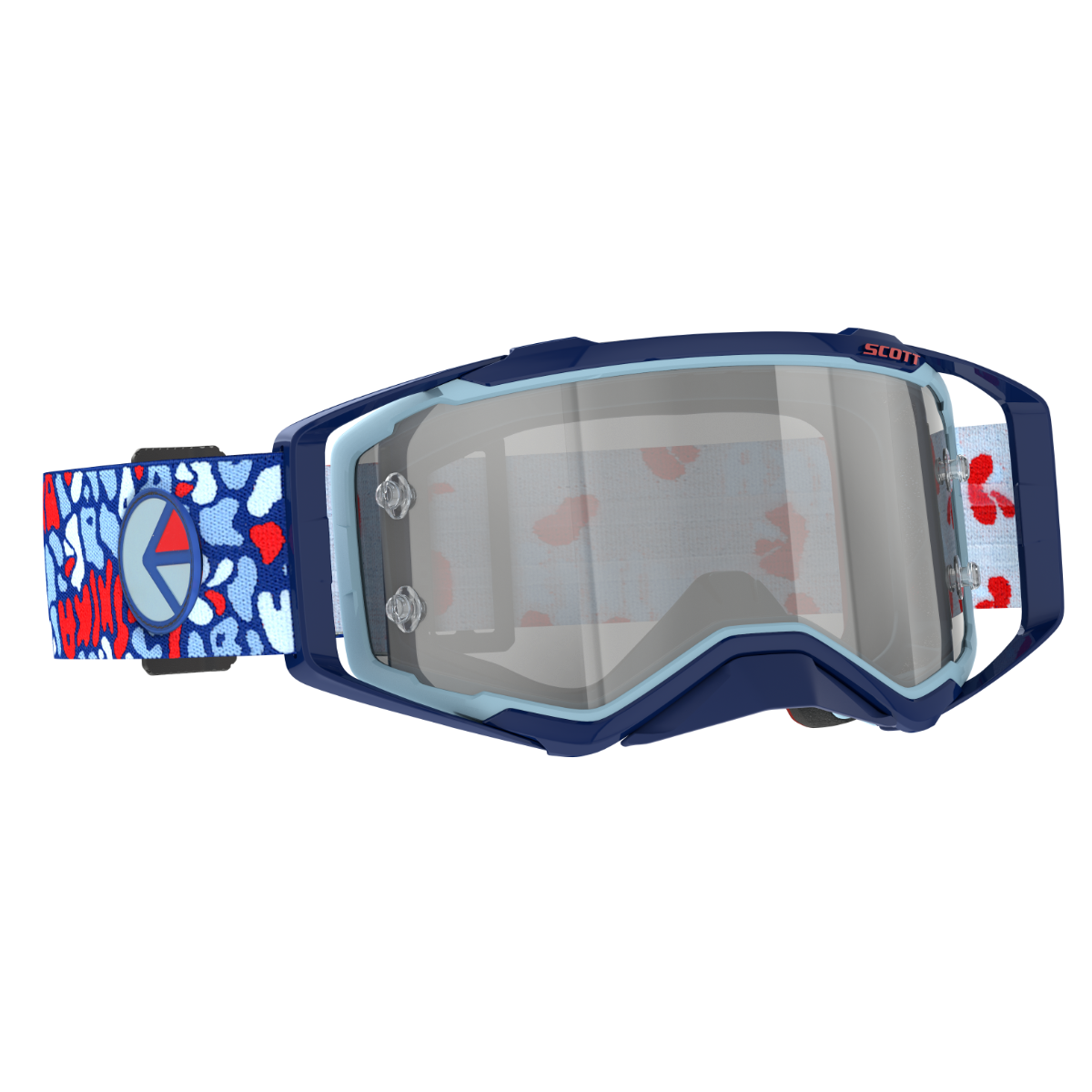 SCOTT Prospect Ethika Goggle - blue/red | silver chrome lens
