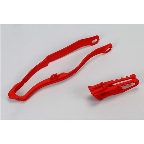 UFO HONDA KIT CHAIN GUIDE & S/ARM CHAIN SLIDER CRF250R 14-17/CRF450R 13-16 (RED 00-18)