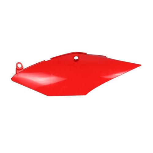 UFO CRF250R 18/CRF450R/RX 17-18 L/H SIDE PANEL FOR SINGLE PIPE (RED)