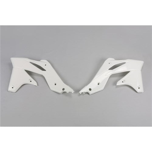 UFO KAWASAKI RADIATOR SHROUDS KX250F 13-16 (WHT)