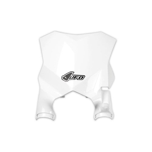 UFO STADIUM FRONT PLATE KX250F 17-22/KX450F 16-22 (WHT)