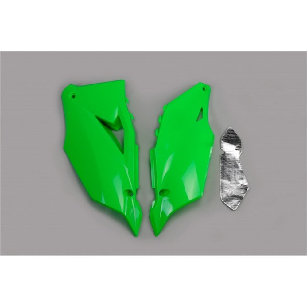 UFO SIDE PANELS KAWASAKI KXF 250 (2021-24) - KXF 450 (2019-23) GRN