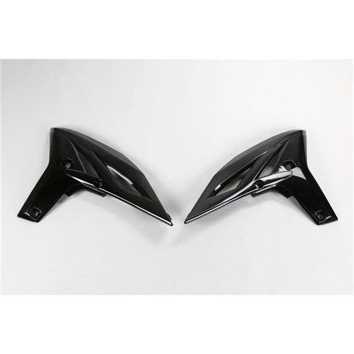 #UFO YZF250 2010 RADIATOR SHROUDS (BLK)