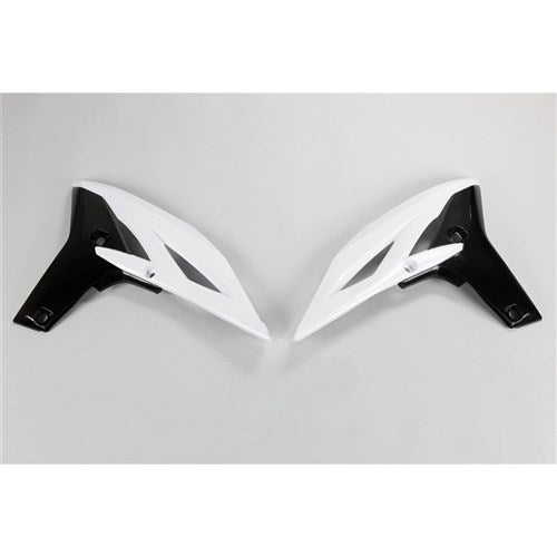 #UFO YZF250 2010 RADIATOR SHROUDS (WHT)